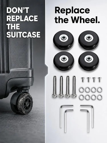 50x18mm luggage wheels - 50x18mm,